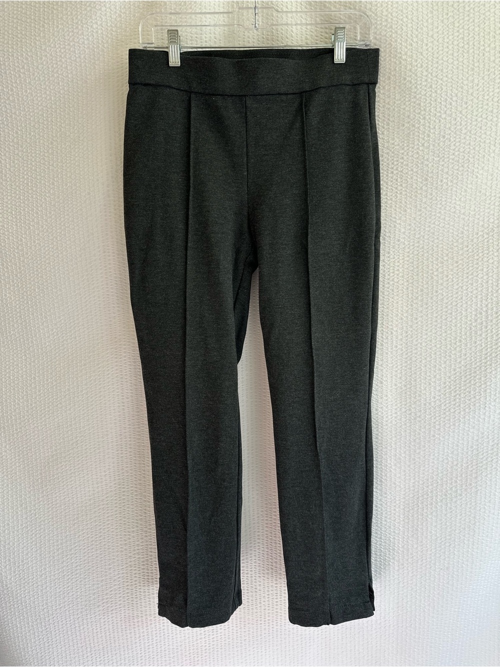 Christian Siriano New York Dark Gray Ponte Knit Pull-On Ankle Pants Size Medium